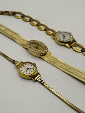 Vintage Bundle Swiss Made Mechanical Wind Up Women Wristwatch - All Working Well