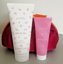 Jack Wills / Boots Body Wash & Body Lotion Cosmetic bag Gift Set (5)