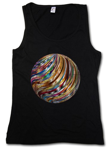 Disco ball tank top vest - top, retro