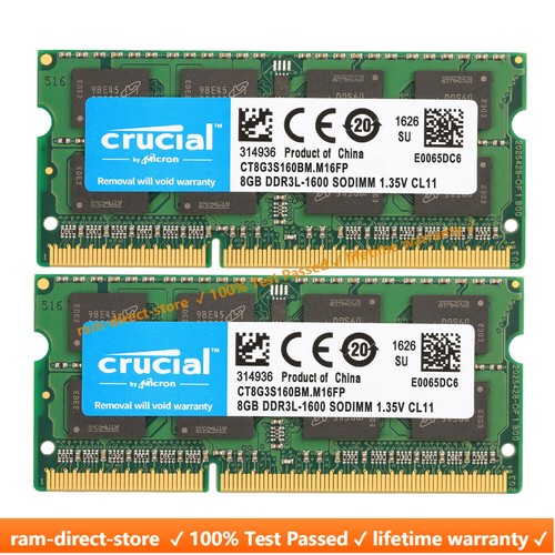 Crucial ddr3 16gb - 16gb, 8gb