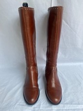 Dune London Tan Leather Knee