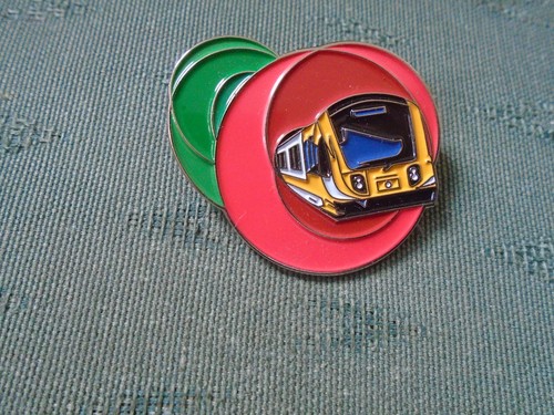 Railway enamel pin badge see - enamel,