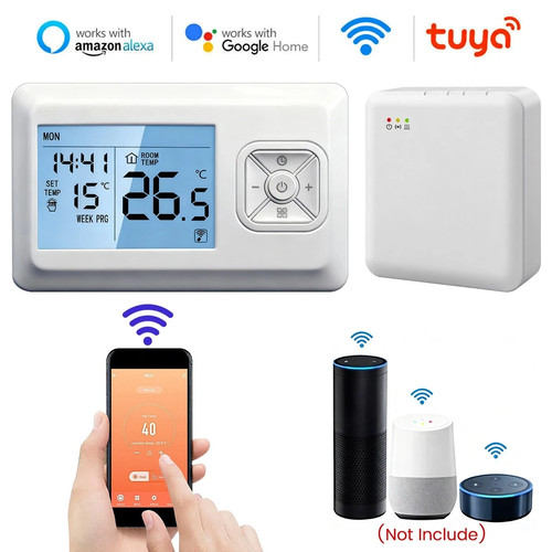 Tuya wifi smart thermostat rf - tuya, &rf