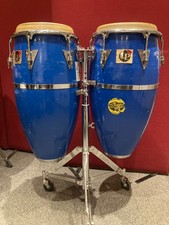 LP Patato Series, Blue and Crome Conga and Tumba.