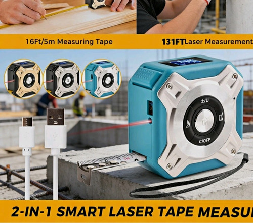 Laser distance measurer - 2-in-1,