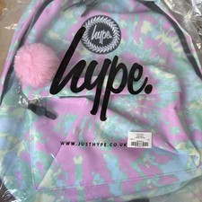  Hype Girls Pastel Tye Dye backpack with pink Pom Pom 