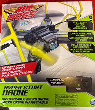 Air Hogs Hyper Stunt Drone (Yellow) Remote Control Micro Drone - NEW