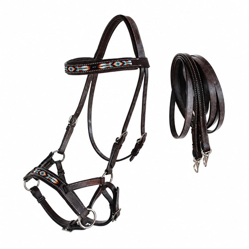 Horse western padded leather - western,