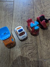 4 X Toot Toot Vehicles Dumper Truck Police Helicopter Quad Bike all working