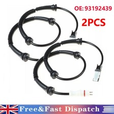 2PCS Front ABS Wheel Speed Sensor 4418054 For Vauxhall Vivaro Renault Trafic