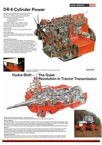 David brown case tractor - brown,