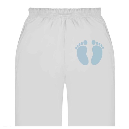 Blue baby footprints - baby, footprints'