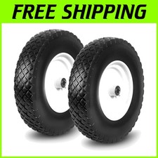 Solid Rubber 16" Trolley Wheel