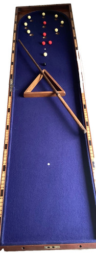 Antique bagatelle billiards - antique,