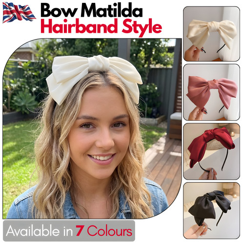 Matilda style bow hairband - style,