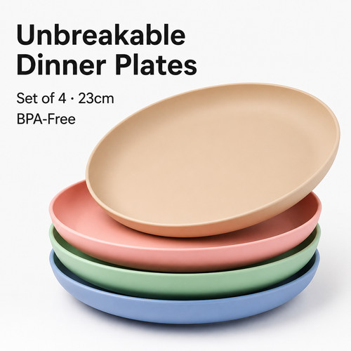 Set unbreakable plates - set,