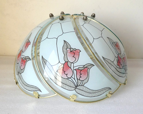 Vintage glass metal ceiling - metal,