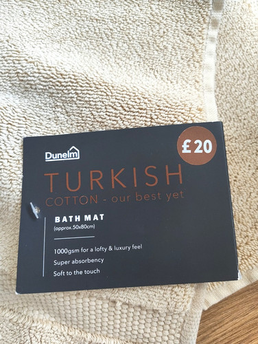 Dunelm cotton turkish - cotton, mat
