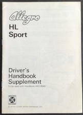 AUSTIN ALLEGRO HL & SPORT Car