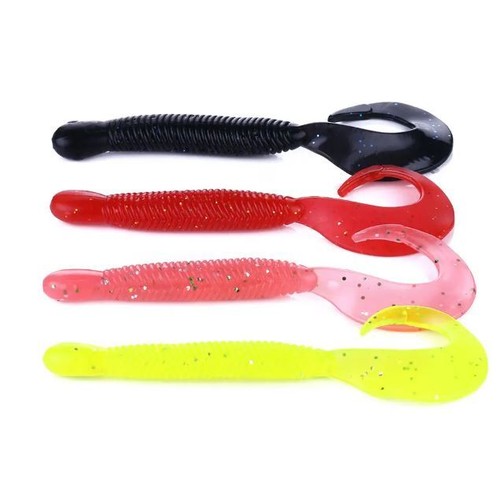 12cm curly tail soft - , bait