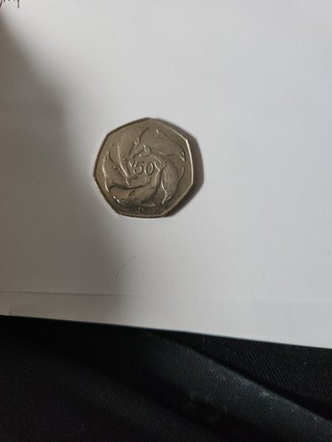 Rare 50p coin ring - rare,
