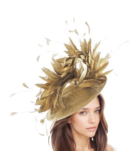 Metallic gold statement - metallic,