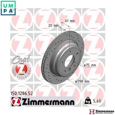 2x BRAKE DISC 150.1286.52 FOR