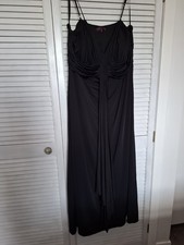 Debenhams Debut Long Length Black Evening Gown New With Tag  Size 20