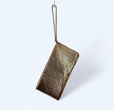 Vintage Y2K 00s Gold Chain Mail Clutch Bag Purse