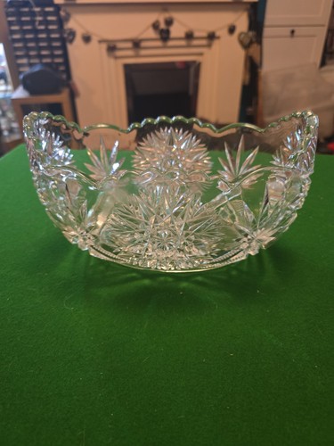 Large cut glass - fruit, bowl