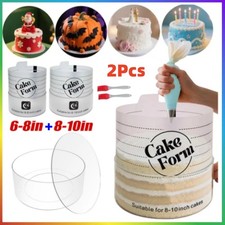 2Pcs Acrylic Cake Mold Round
