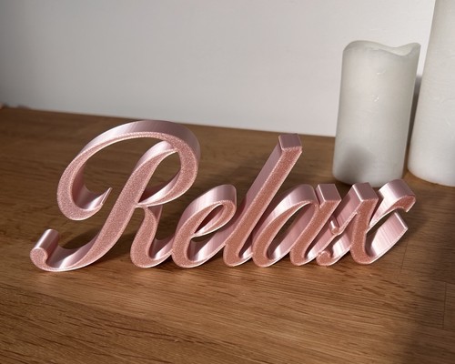 Pastel pink relax - pink, word