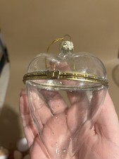 Christmas Bauble Glass Heart