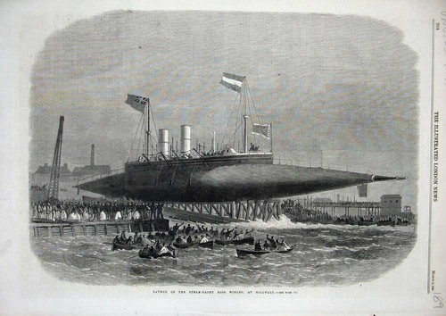 Old antique print 1866 - antique,
