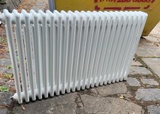 White Traditional Column Radiator Cast Iron Style Vintage Victorian
