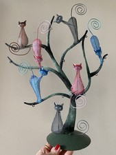 Vtg 90s Cats on a Tree Metal