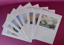 P&O Cruises ORIANA 8 Menus 1996/99 Featuring 'Ships Of The P&O 1866-1937' Fleet