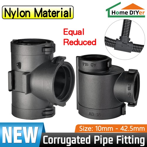 Corrugated pipe snap tee - corrugated,