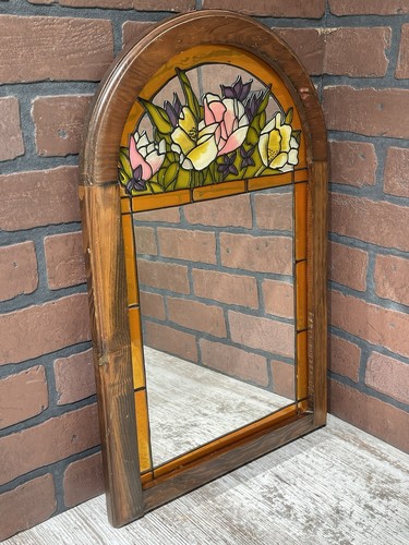 Stained glass flower - flower, arch