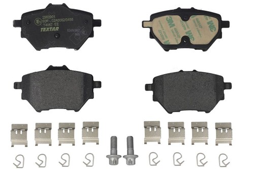 Brake pads set rear right - rear, fits