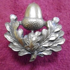 THE CHESHIRE REGIMENT BRASS COLLAR BADGE
