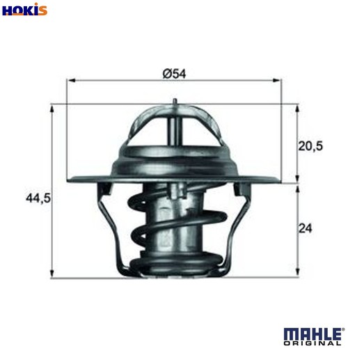 Thermostat coolant 83d - coolant, 4