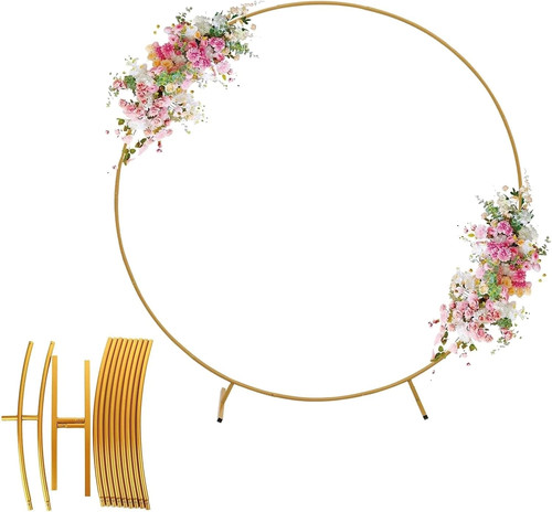 Golden metal round balloons - metal,