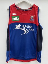 Newcastle Knights Rugby Vest ISC NRL Sleeveless Shirt Australia Mens 2XL