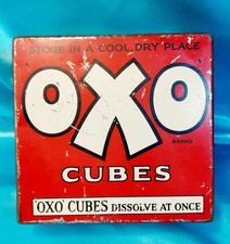 Vintage Oxo Cubes EMPTY Tin