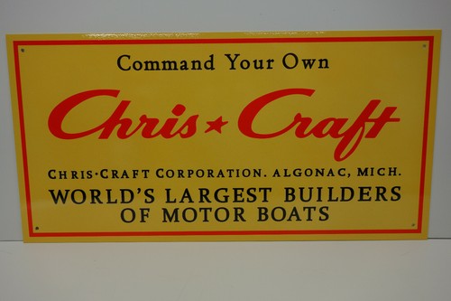 Chris craft motor - boats, sign