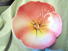 Floral pansy dish Staffordshire bone china