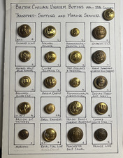 21 Shipping & Nautical buttons Cunard Manchester Ship Canal etc arrange on board