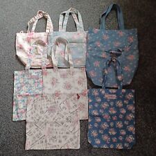 Cath Kidston Fabric Shopping Bag Bundle Floral 7 Items Collectable 