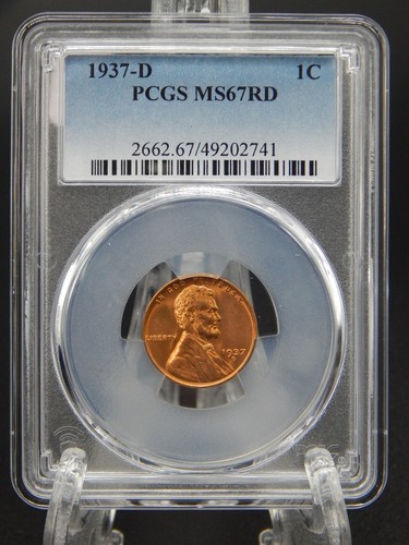 1937 pcgs ms67 red - rd,